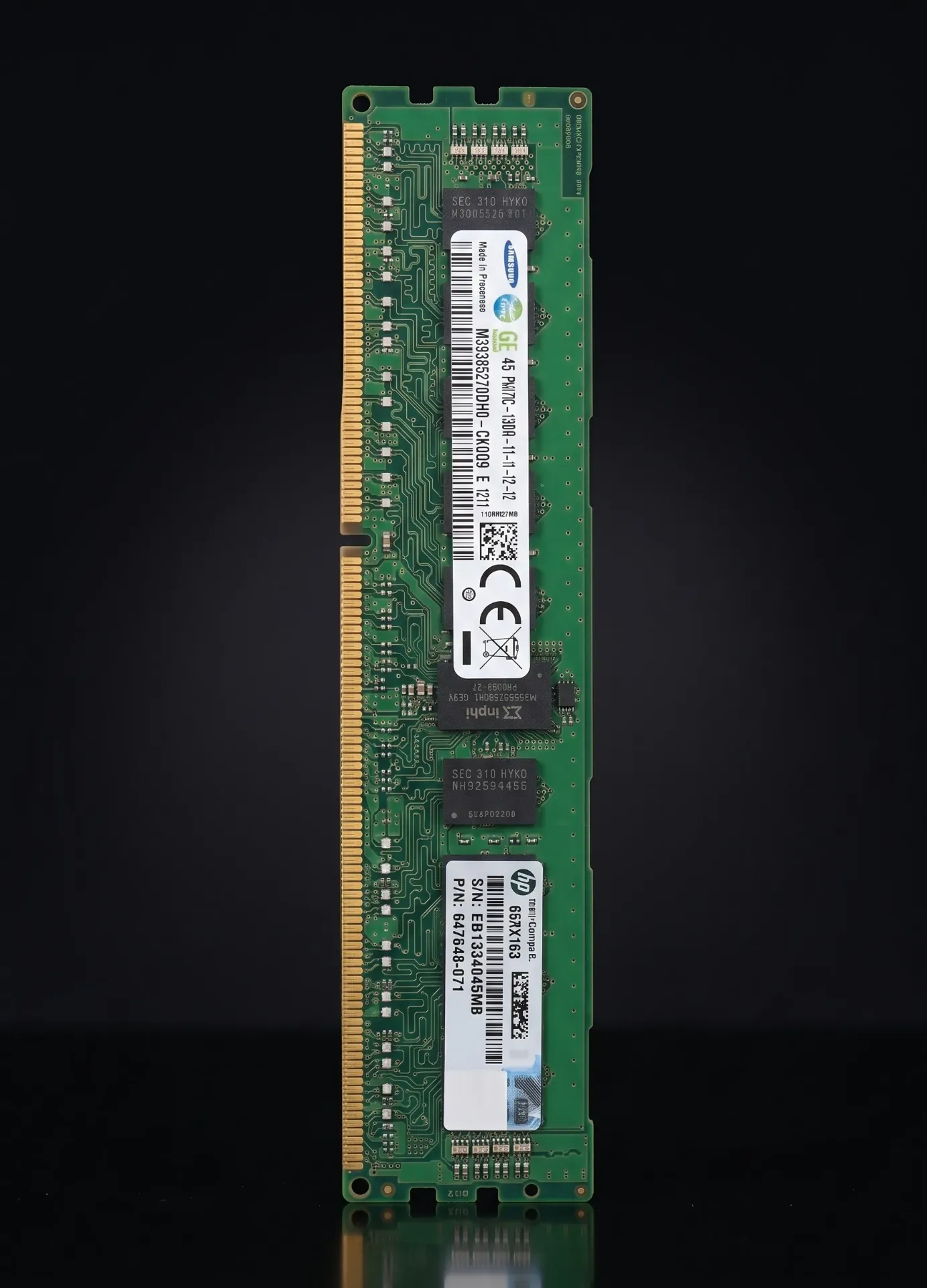 Original Samsung 4GB DDR3 1600MHz ECC Registered Server RAM | PC3-12800R | M393B5270DH0-CK0Q9 | Refurbished