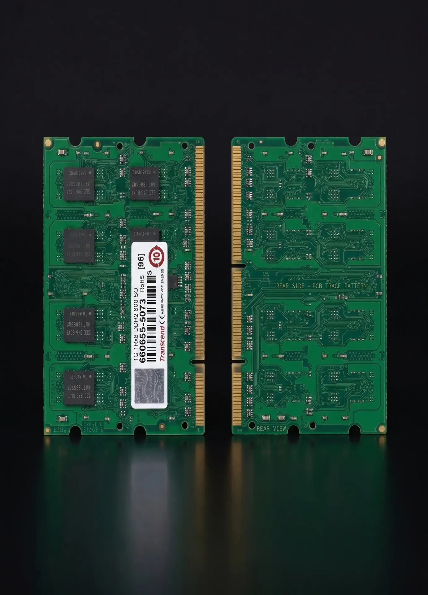 Original Transcend 1GB DDR2 800MHz SO-DIMM Laptop RAM | PC2-6400S | 660655-5073 | Refurbished