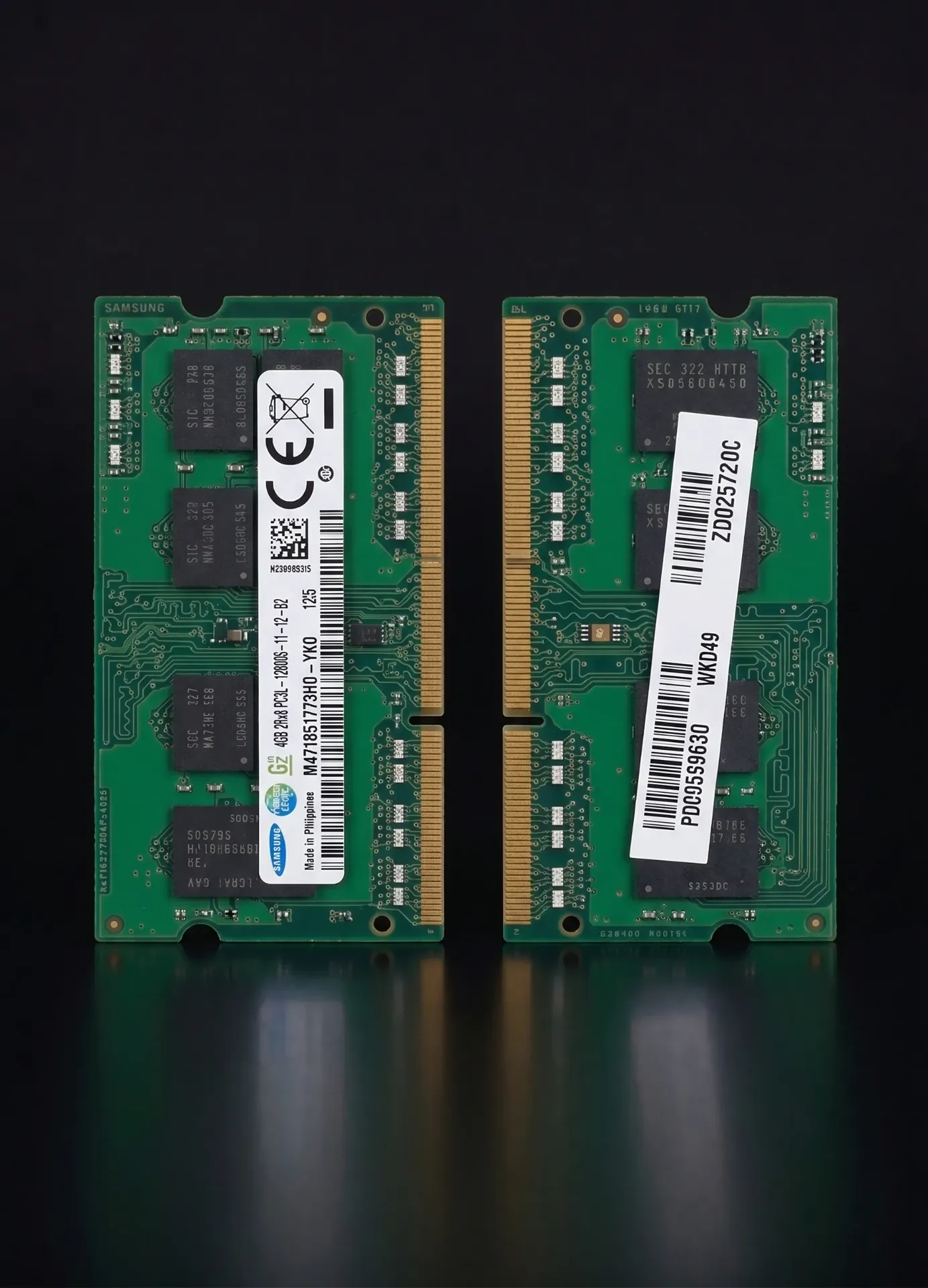 Original Samsung 4GB DDR3L 1600MHz SO-DIMM Laptop RAM | PC3L-12800S | M471B5173BH0-YK0 | 204-Pin | Refurbished
