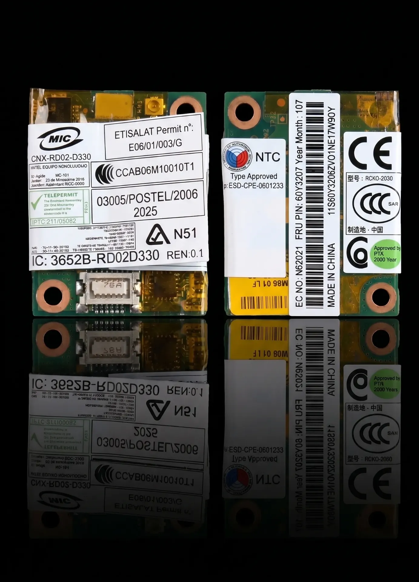 Original Lenovo Conexant RD02-D330 56k Modem MDC Modul | FRU: 60Y3207 | Für ThinkPad T60 T61 T400 R61 | Refurbished