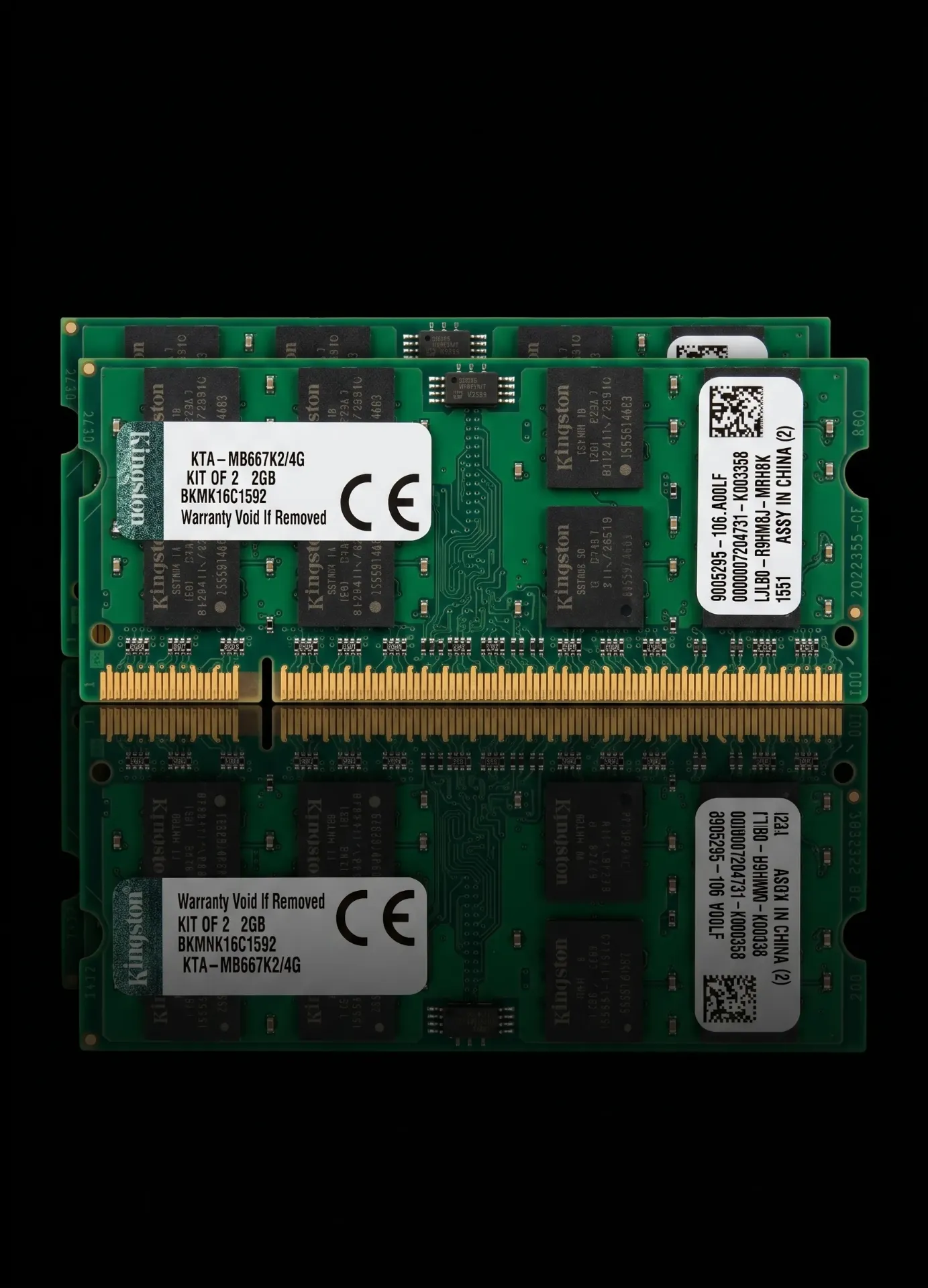 Original Kingston 2GB DDR2 667MHz Apple SO-DIMM Laptop RAM | PC2-5300S | KTA-MB667/2G | Refurbished