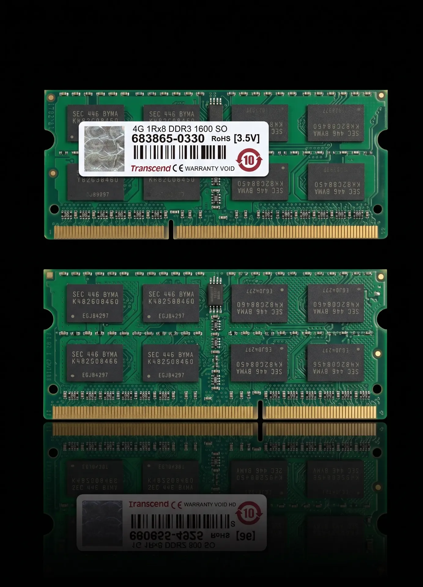 Original Transcend 4GB DDR3 1600MHz SO-DIMM Laptop RAM | PC3-12800S | CL11 | 683865-0330 | 204-Pin | Refurbished