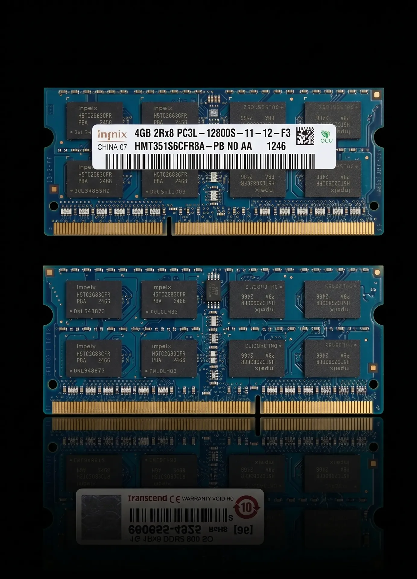 Original SK hynix 4GB DDR3L 1600MHz SO-DIMM Laptop RAM | PC3L-12800S | CL11 | HMT351S6CFR8A-PB | 204-Pin | Refurbished