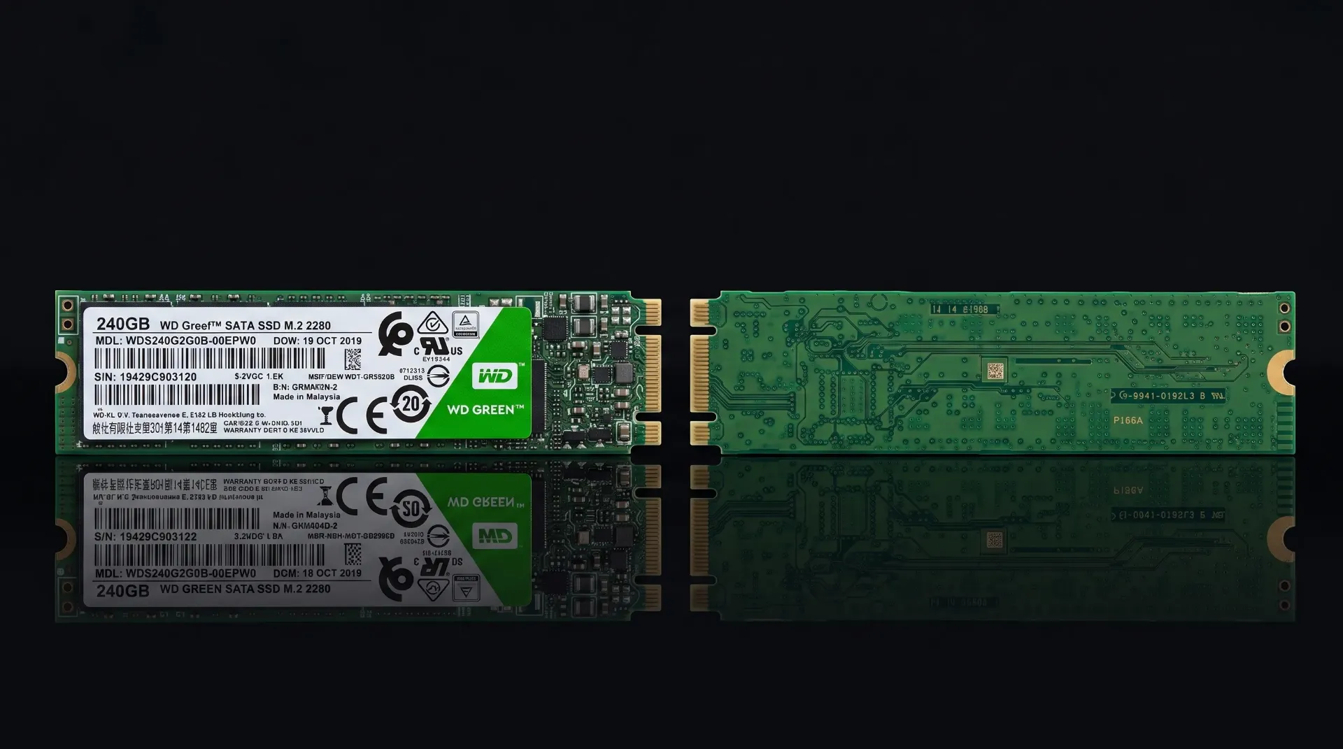 Original Western Digital WD Green 240GB M.2 SATA III SSD Festplatte | WDS240G2G0B | 2280 | Refurbished