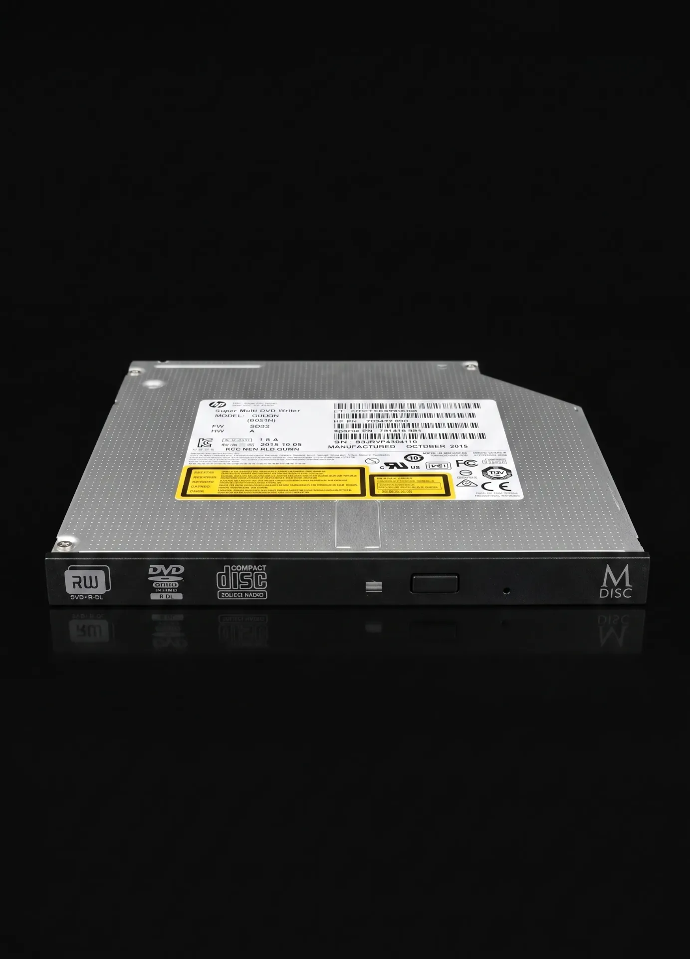 Original HP Super Multi DVD Writer 9.5mm Slim SATA Laufwerk | GUD0N | HP SPS: 781416-001 / 762432-800 | Refurbished