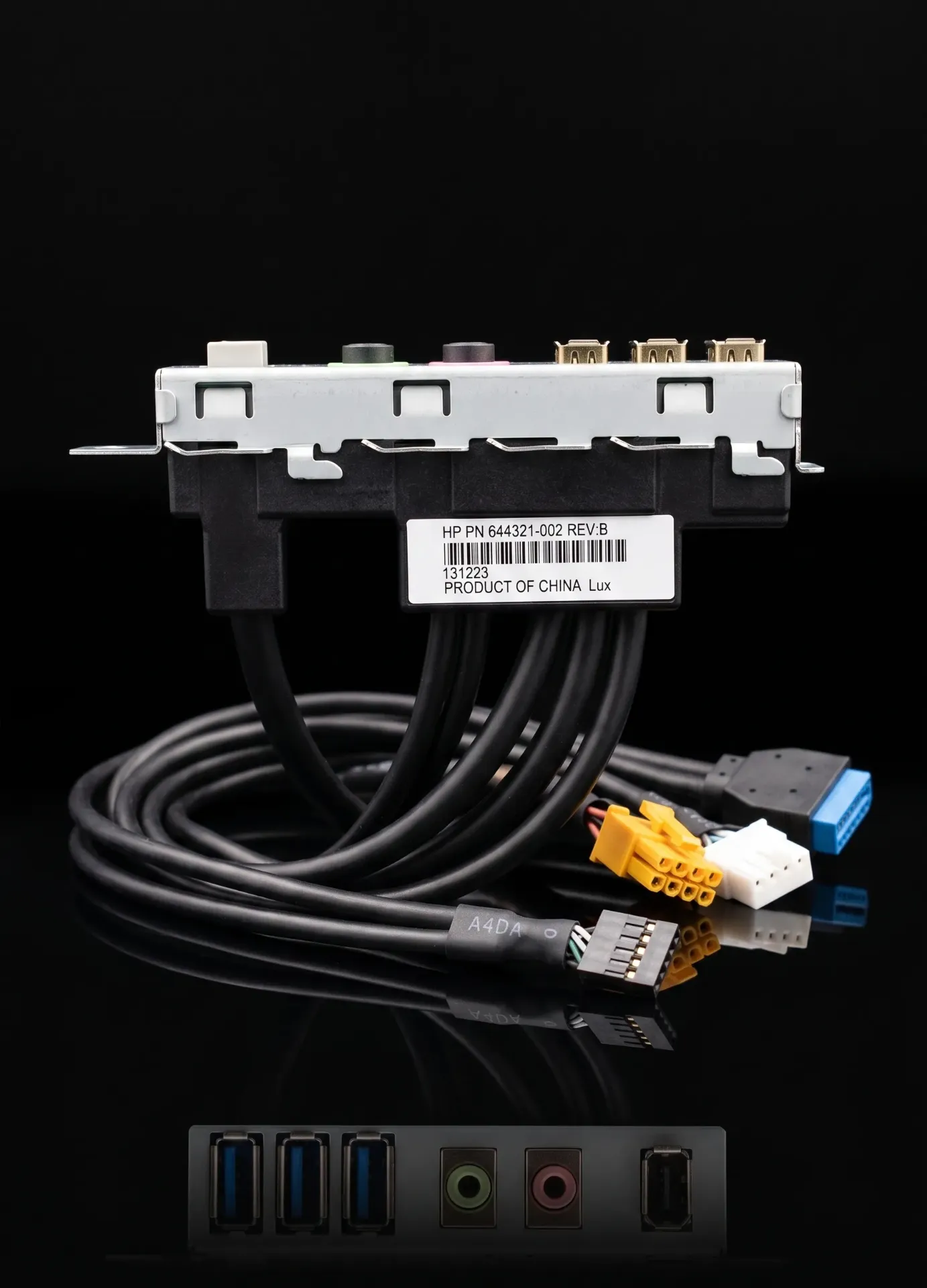 Original HP Workstation Front I/O Panel USB 3.0 Audio FireWire | 644321-002 | Refurbished